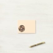 NYC Marble Rye Bagel Breakfast Foodie Post Post-it® Notes (Op bureau)