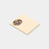 NYC Marble Rye Bagel Breakfast Foodie Post Post-it® Notes (Schuin)