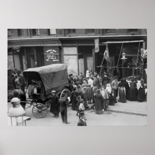 NYC Meat Riot, 1910 Poster