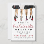 NYC Meidenavond Modeparty Kaart (Voorkant)