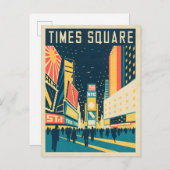 NYC met prachtige Times Square Briefkaart (Voorkant / Achterkant)