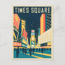 NYC met prachtige Times Square Briefkaart