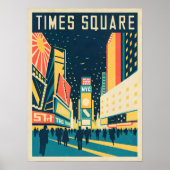 NYC met prachtige Times Square Poster (Voorkant)