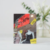 NYC Mode Garment District Sample Sale New York Briefkaart (Staand voorkant)