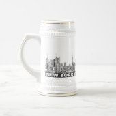 NYC monochrome skyline tekst Bierpul (Links)
