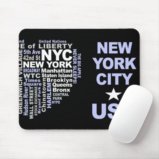NYC mousepad Muismat (Met muis)