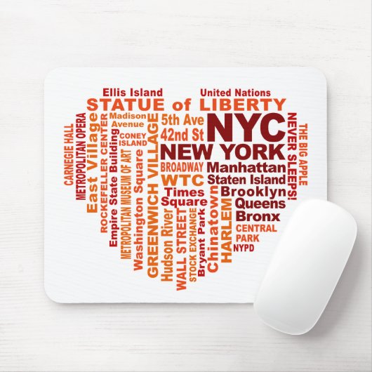 NYC mousepad Muismat (Met muis)