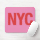 NYC Mousepad (rood roze) Muismat (Met muis)