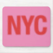 NYC Mousepad (rood roze) Muismat (Voorkant)