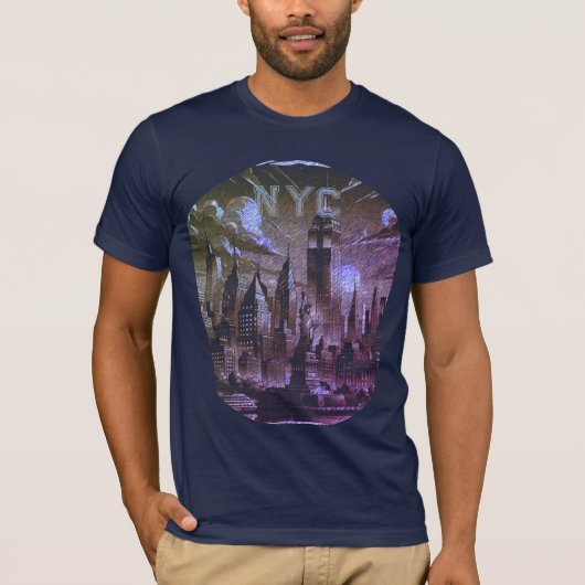 NYC naam grafisch T-shirt (Voorkant)