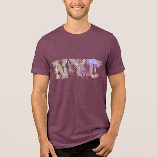 NYC naam grafisch T-shirt (Voorkant)
