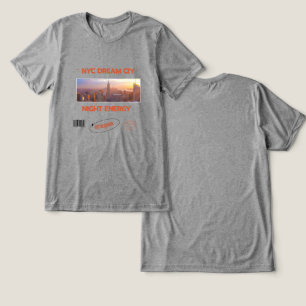 NYC nacht energie New York Tri-Blend Shirt