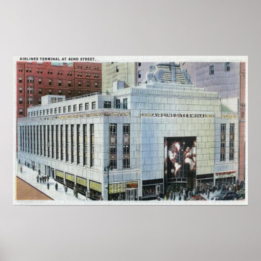 NYC, New York42nd Street Uitzicht of Terminals Poster (Voorkant)
