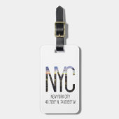 NYC New York bagagelabel (Voorkant verticaal)