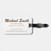 NYC New York Bagels Gepersonaliseerd Bagagelabel (Achterkant horizontaal)