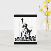 Nyc New York Brooklyn Bridge Liberty Statue Mens _ Kaart (Gele Bloem)