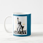 Nyc New York Brooklyn Bridge Liberty Statue Mens _ Koffiemok (Links)