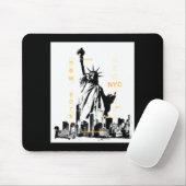 Nyc New York Brooklyn Bridge Liberty Statue Mens _ Muismat (Met muis)