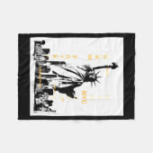 Nyc New York Brooklyn Brug Liberty Standbeeld Here Fleece Deken (Voorkant (Horizontaal))