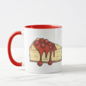 NYC New York Cherry Cheesecake Cake Slice Foodie Mok (Links)