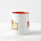 NYC New York Cherry Cheesecake Cake Slice Foodie Mok (Midden)