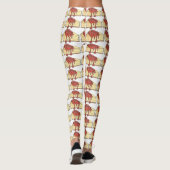 NYC New York Cherry Cheesecake Cheese Cake Foodie Leggings (Achterkant)