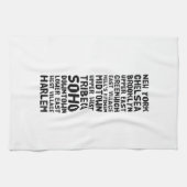 NYC New York City Black and White buurten Theedoek (Horizontaal)