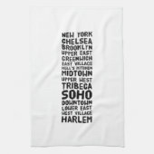 NYC New York City Black and White buurten Theedoek (Verticaal)