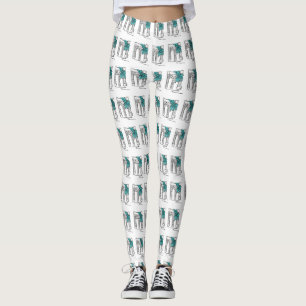 NYC New York City Brooklyn Bridge Chanoeka Vakanti Leggings