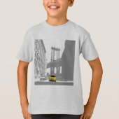 Nyc New York City Brooklyn Bridge Yellow Taxi Kind T-shirt (Voorkant)