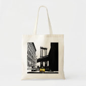 Nyc New York City Brooklyn Yellow Taxi Elegant Tote Bag (Voorkant)