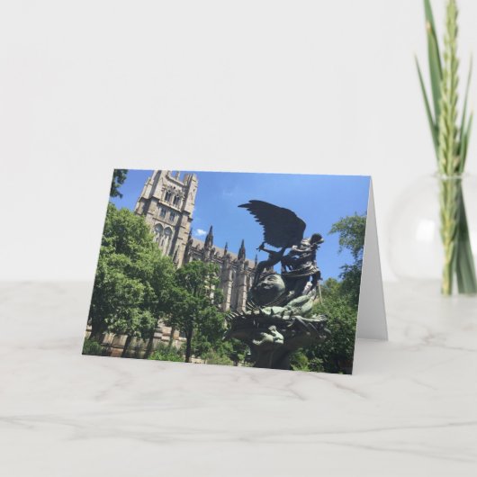 NYC New York City Cathedraal van St. John the Divi Kaart (Voorkant)