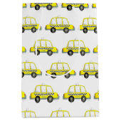 NYC New York City Checkered Yellow Taxi Cab Medium Cadeauzakje (Voorkant)