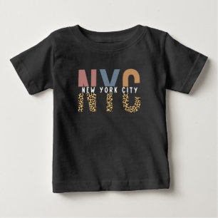 NYC New York City Cheetah print Typografie