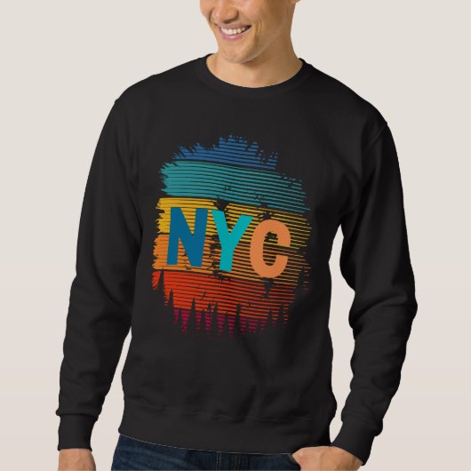 NYC New York City Colorful Design Trui (Voorkant)