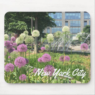 NYC New York City Columbus Cirkel Allium Fountain Muismat