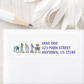 NYC New York City Hanukkah Chanukah Adresetiketten Etiket (Insitu)