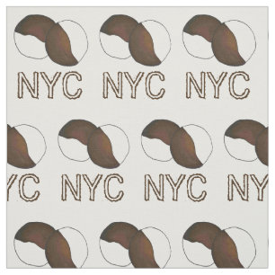 NYC New York City Iconic Black and White Cookie Stof