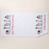 NYC New York City Kerstmis Holiday Landmark Strandlaken (Voorkant)