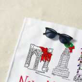 NYC New York City Kerstmis Holiday Landmark Strandlaken (In situ)