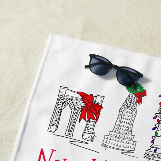 NYC New York City Kerstmis Holiday Landmark Strandlaken (In situ)