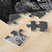 NYC New York City Manhattan Black White Legpuzzel (Zijkant)