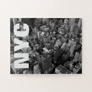  NYC New York City Manhattan Black White Legpuzzel
