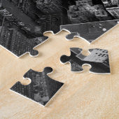  NYC New York City Manhattan Black White Legpuzzel (Zijkant)