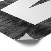 NYC New York City Manhattan Night Black White Poster (Hoek)