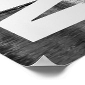 NYC New York City Manhattan Night Black White Poster (Hoek)