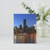 NYC New York City Manhattan Night Briefkaart (Staand voorkant)