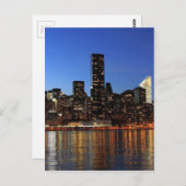 NYC New York City Manhattan Night Briefkaart (Voorkant / Achterkant)
