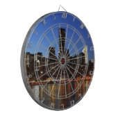 NYC New York City Manhattan Night Dartbord (Voorkant Links)