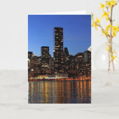NYC New York City Manhattan Night Kaart (Gele Bloem)